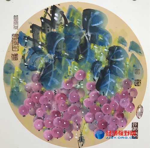 丹青撐開紫絡索 翠幕帳下讀葡萄&emsp;——著名畫家張文懷作品欣賞