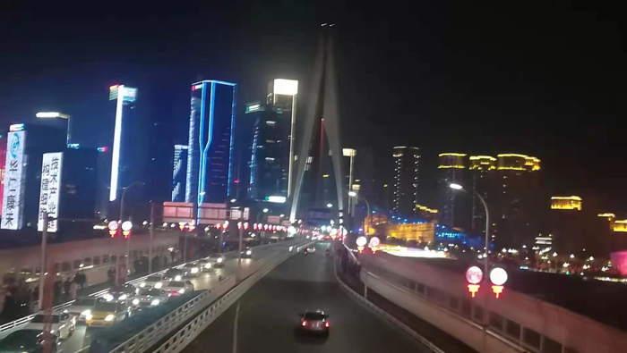 重慶山城夜景火樹銀花不夜天