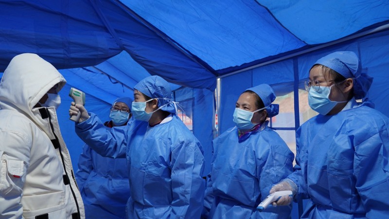 四川劍閣抗疫一線守護的戰士們