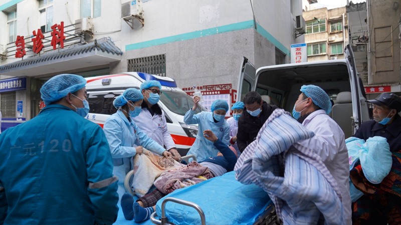 四川劍閣抗疫一線守護的戰士們