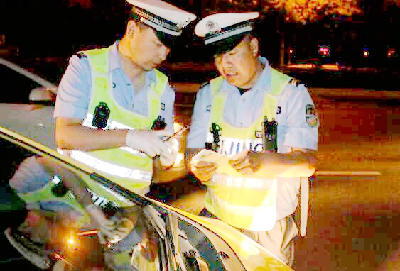 山西忻州交警二大隊，忻府最美風景線