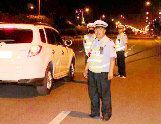 山西忻州交警二大隊，忻府最美風景線