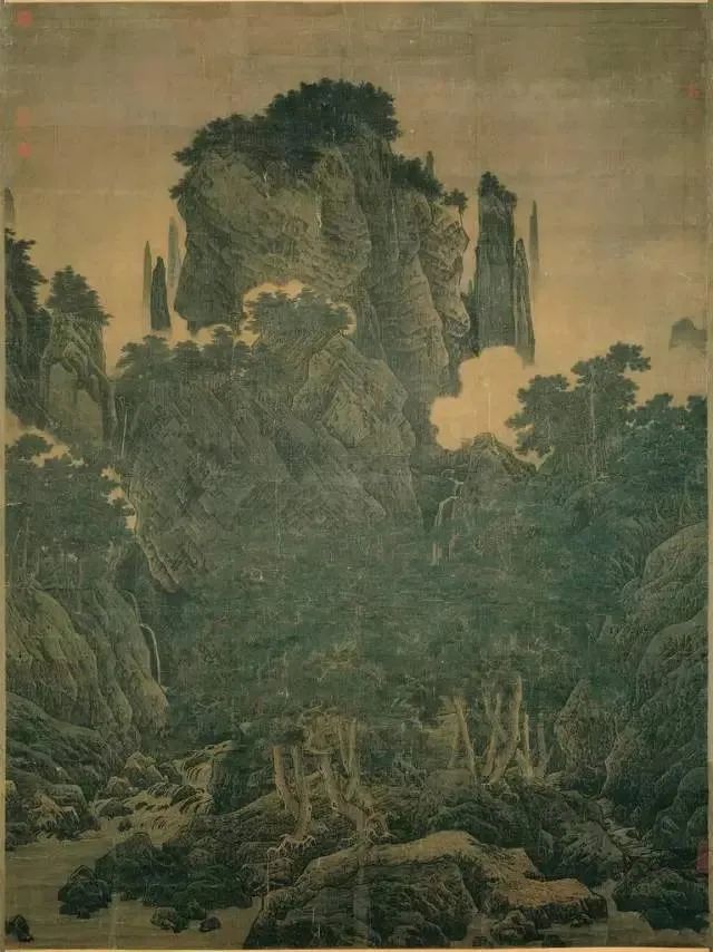 宋代李唐（1066-1150），《萬壑松風圖》。