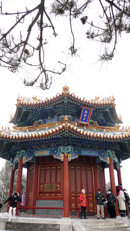雪中景山公園、故宮