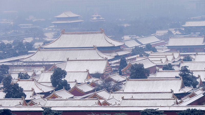 雪中景山公園、故宮——李月攝影
