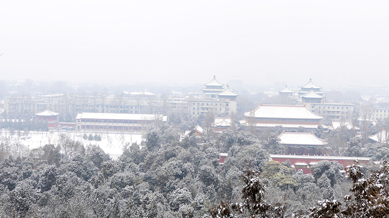 雪中景山公園、故宮——李月攝影