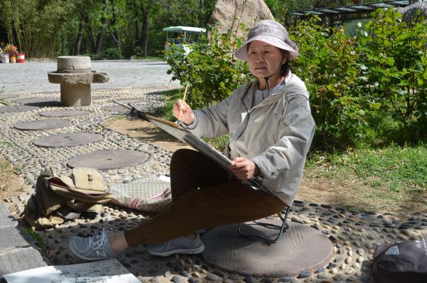 駐馬店冠一堂邀約國內各地書畫家嵖岈山寫生
