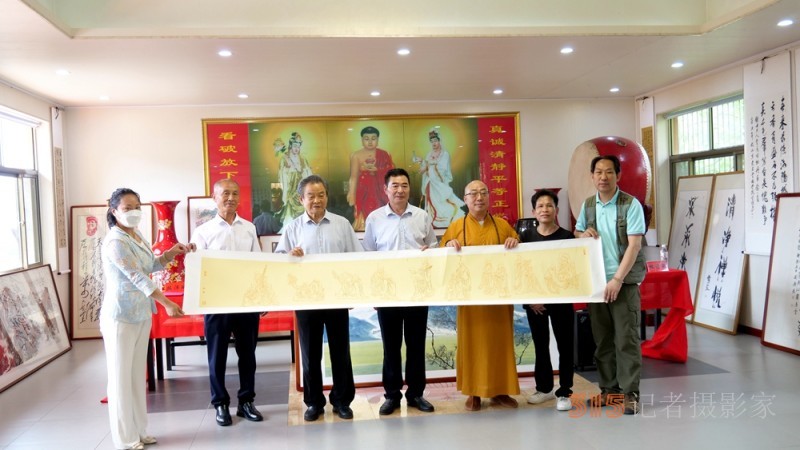 淄博竹林寺舉行迎七一佛陀山竹林書(shū)畫雅集