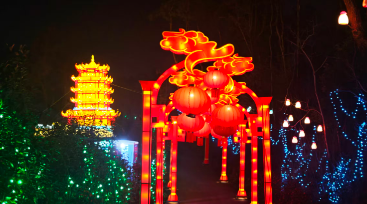 春節(jié)光影盛宴，青龍山“夜”綻華彩引客來