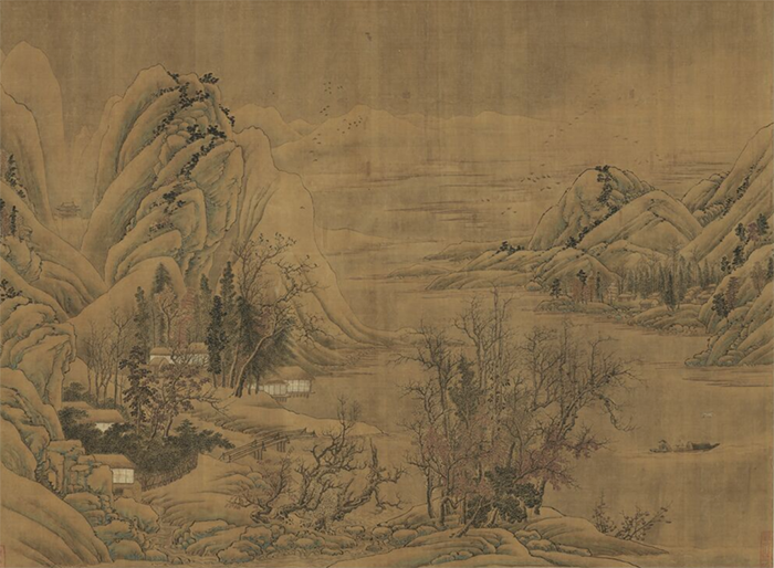 秋天的大雁，一邊歌唱，一邊飛遠