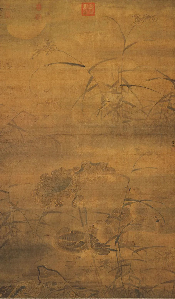 秋天的大雁，一邊歌唱，一邊飛遠