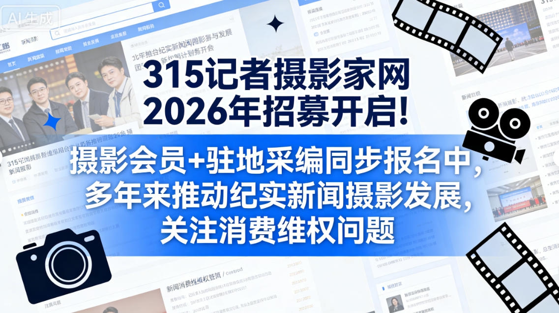 315記者攝影家網2026年招募開啟！攝影會員+駐地采編同步報名中