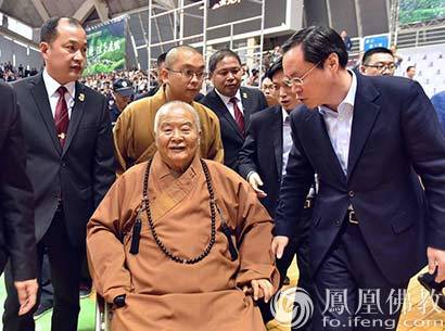 星云大師講座現場 4000人齊聲高呼大師吉祥