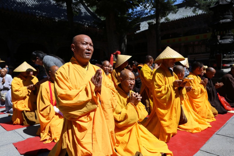 2017中國(guó)五臺(tái)山千僧齋筵·世界和平祈福大法會(huì)暨妙生大和尚詩(shī)偈即興創(chuàng)作正念正心詩(shī)文書畫攝影筆會(huì)在普化寺隆重舉