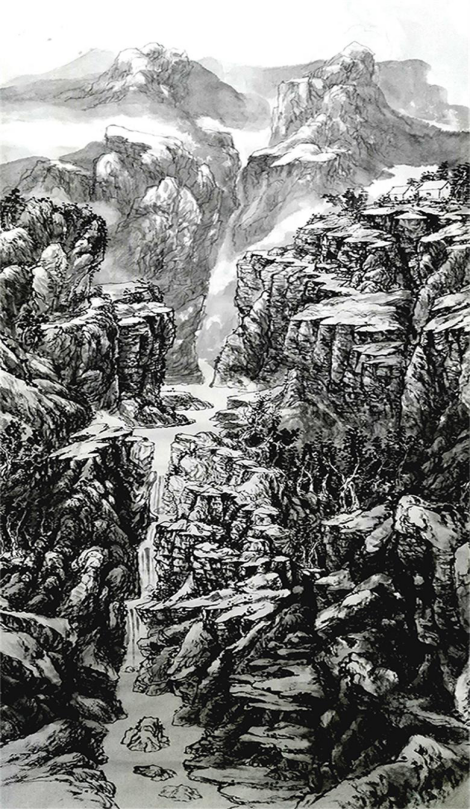 圓夢路上——靳軍美術作品展在滑縣舉辦