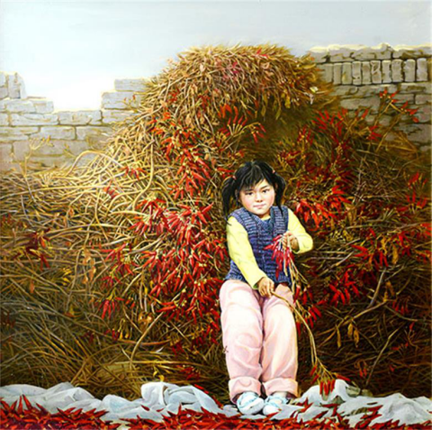 圓夢路上——靳軍美術作品展在滑縣舉辦