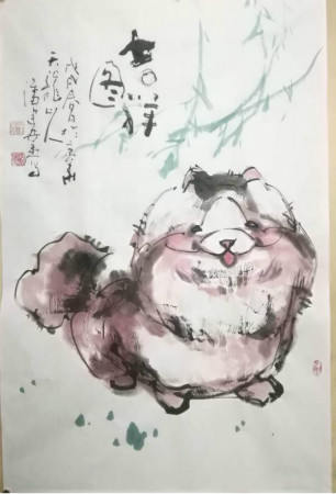 狗年興旺，幸福滿(mǎn)滿(mǎn)！畫(huà)家潘建業(yè)筆下的狗
