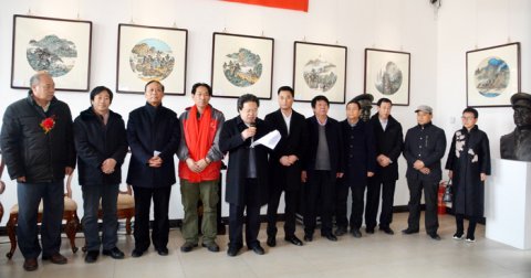 袁氏國藝新春年會暨于建剛曲勝利書畫聯展在宋莊舉行