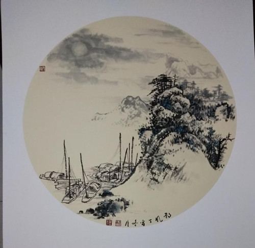 曲徑通幽處，禪房花木深----青年畫家朔風作品欣賞