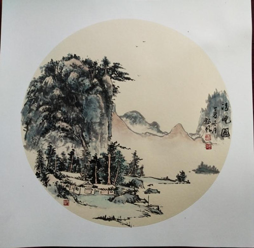 曲徑通幽處，禪房花木深----青年畫家朔風作品欣賞