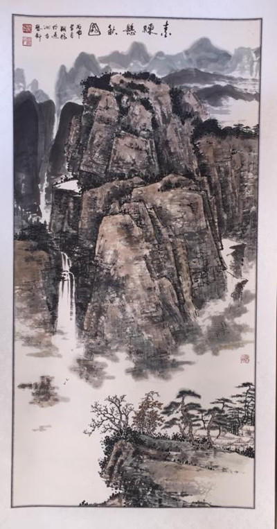 曲徑通幽處，禪房花木深----青年畫家朔風作品欣賞