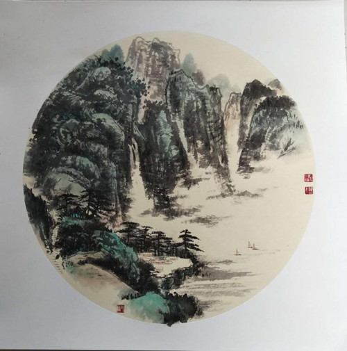 曲徑通幽處，禪房花木深----青年畫家朔風作品欣賞