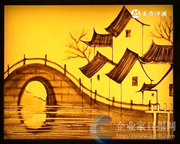 沙外美人沙中情——記張家口市沙畫藝術家么麗萍
