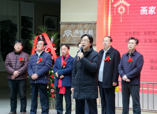 “洹上五家 墨韻春風(fēng)”戴五愛等五畫家聯(lián)展在安陽開幕