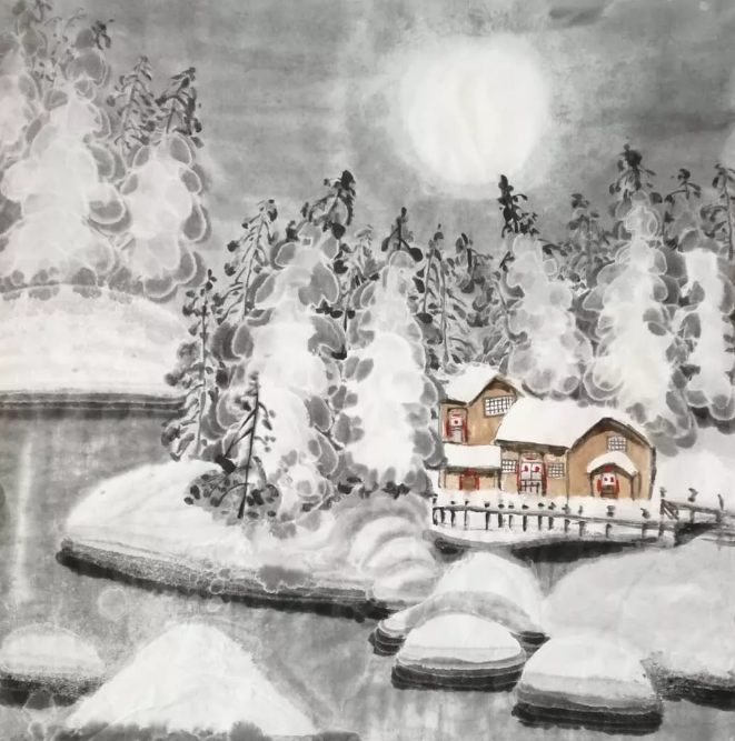 靳榮云冰雪礬墨畫與傳統國畫匯報展
