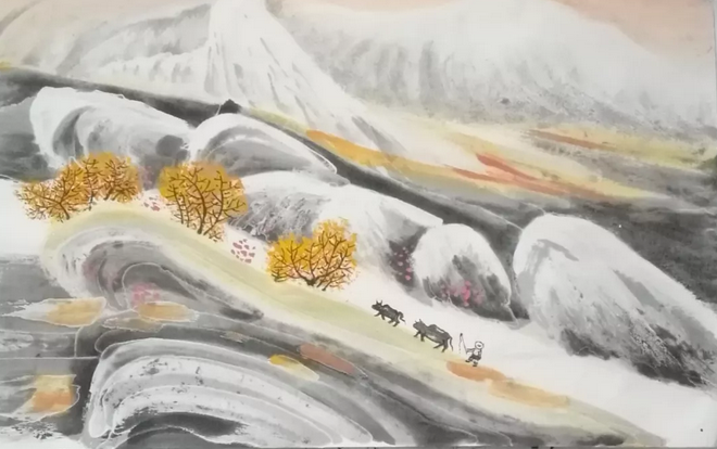 靳榮云冰雪礬墨畫與傳統國畫匯報展