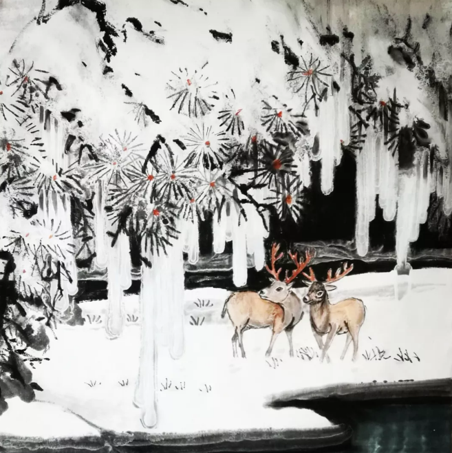 靳榮云冰雪礬墨畫與傳統國畫匯報展