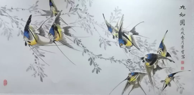 靳榮云冰雪礬墨畫與傳統國畫匯報展