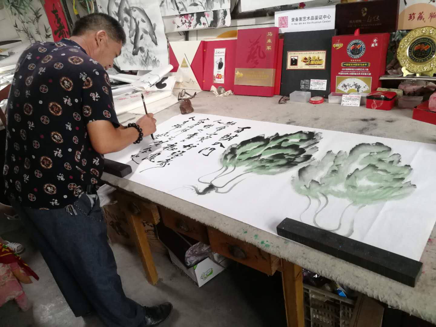 色彩與水墨的融合-訪當代著名畫家馬來軍