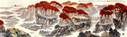 客廳懸掛山水畫(huà)有何講究
