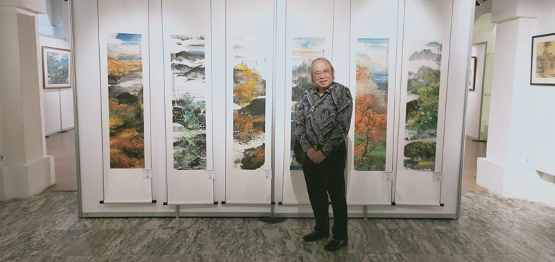 “造神入理，回得天意”梁振康畫展在新加坡河畔藝術之家隆重舉行