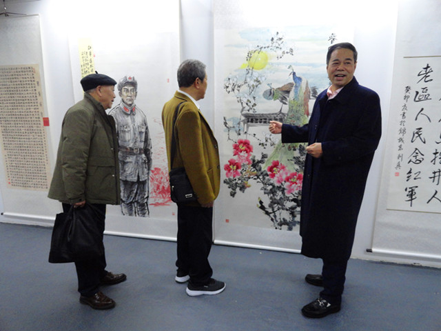 紀(jì)念延安雙擁運(yùn)動(dòng)80周年全國(guó)名家書畫作品展在成都開幕