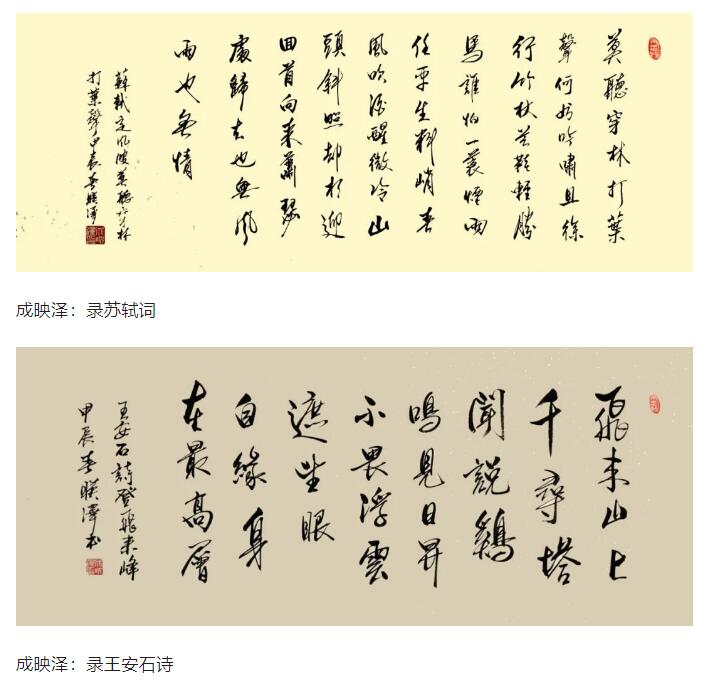 成映澤書(shū)法作品欣賞
