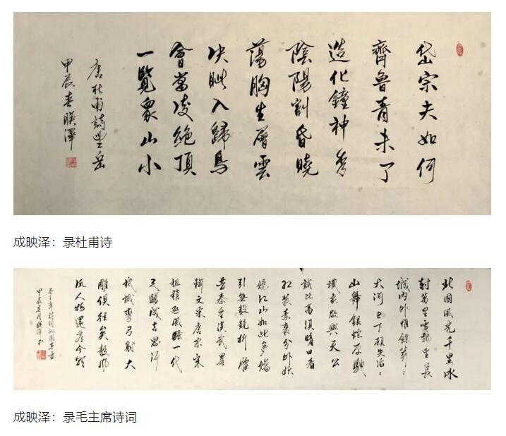 成映澤書(shū)法作品欣賞
